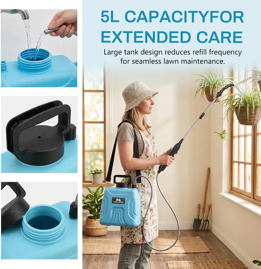 High Reach Plant Waterer with Spray Can Electric Water Sprayer