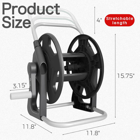Water Hose Reel,Holds 50-60 Ft of 5/8" Hose