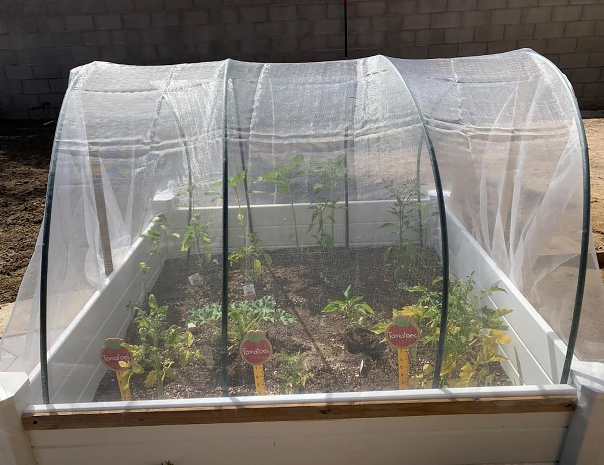 8.2 x 16.4 feet Bug Insect Barrier Bird Net Barrier Hunting Blind Garden Netting Planter Mesh for Protect Plants Flowers Fruits Trees