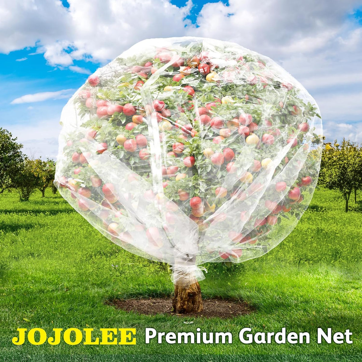 Garden Blueberry Bush Netting Cover, 4Pcs 4.9 x 3.1FT Insect Bird Nettings with Zipper and Drawstring, Protective Plant Cover Mesh Net Bags for Fruit Trees, Tomatoes, Flowers