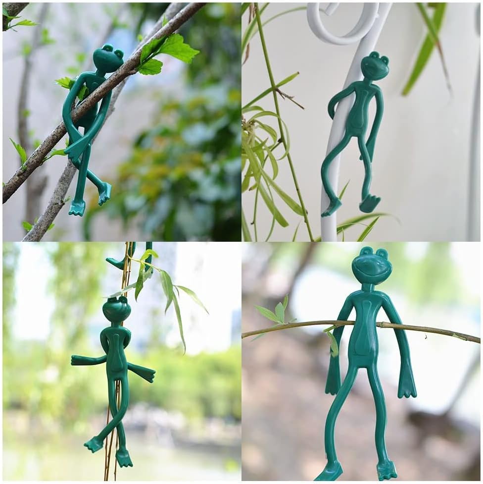 10pcs Decorative Plant Tie Twist Bendable Reusable Plant Cable Ties Twisting Garden Tie Frog