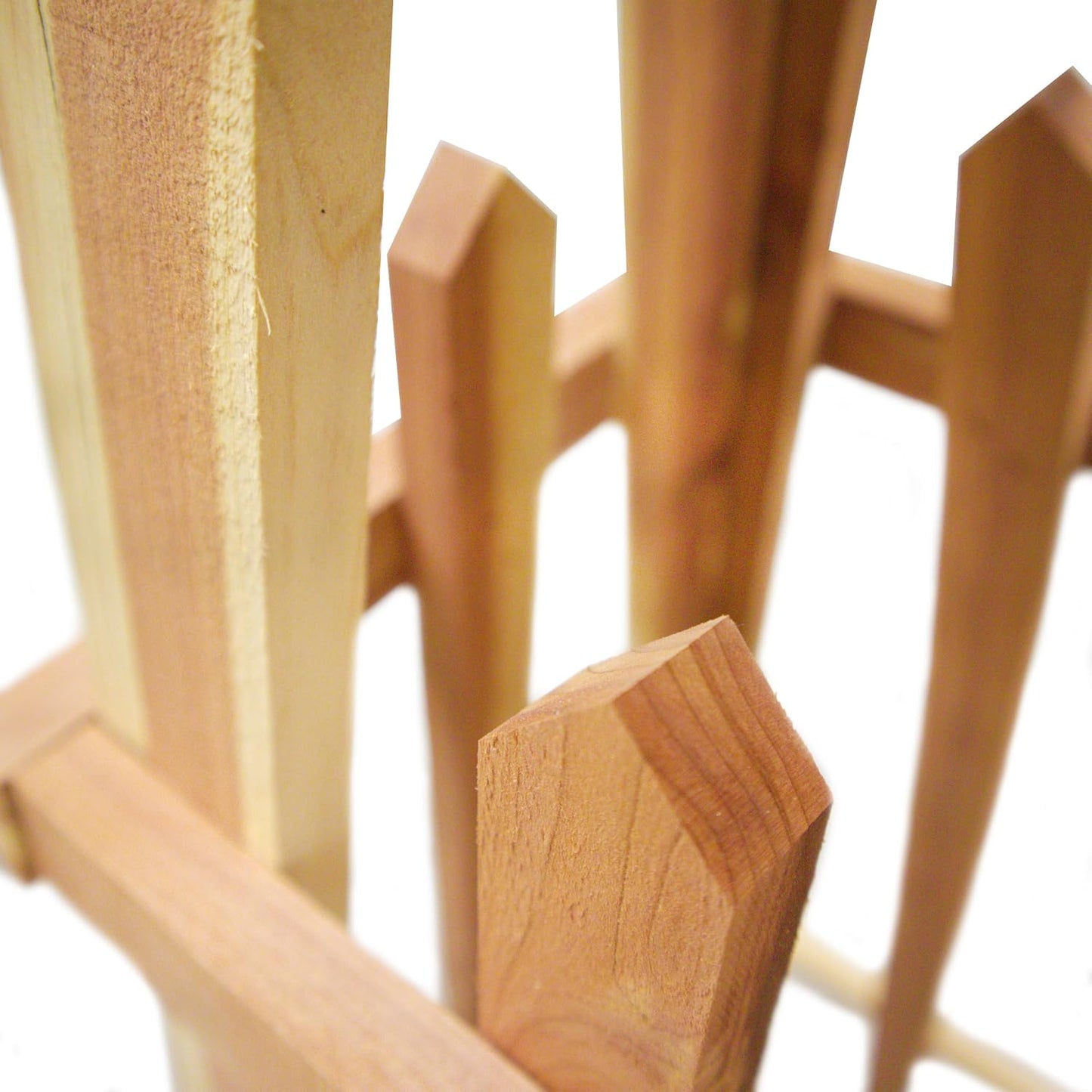 Amish Made Large Cedar Pyramid Trellis , 72", Premium Red