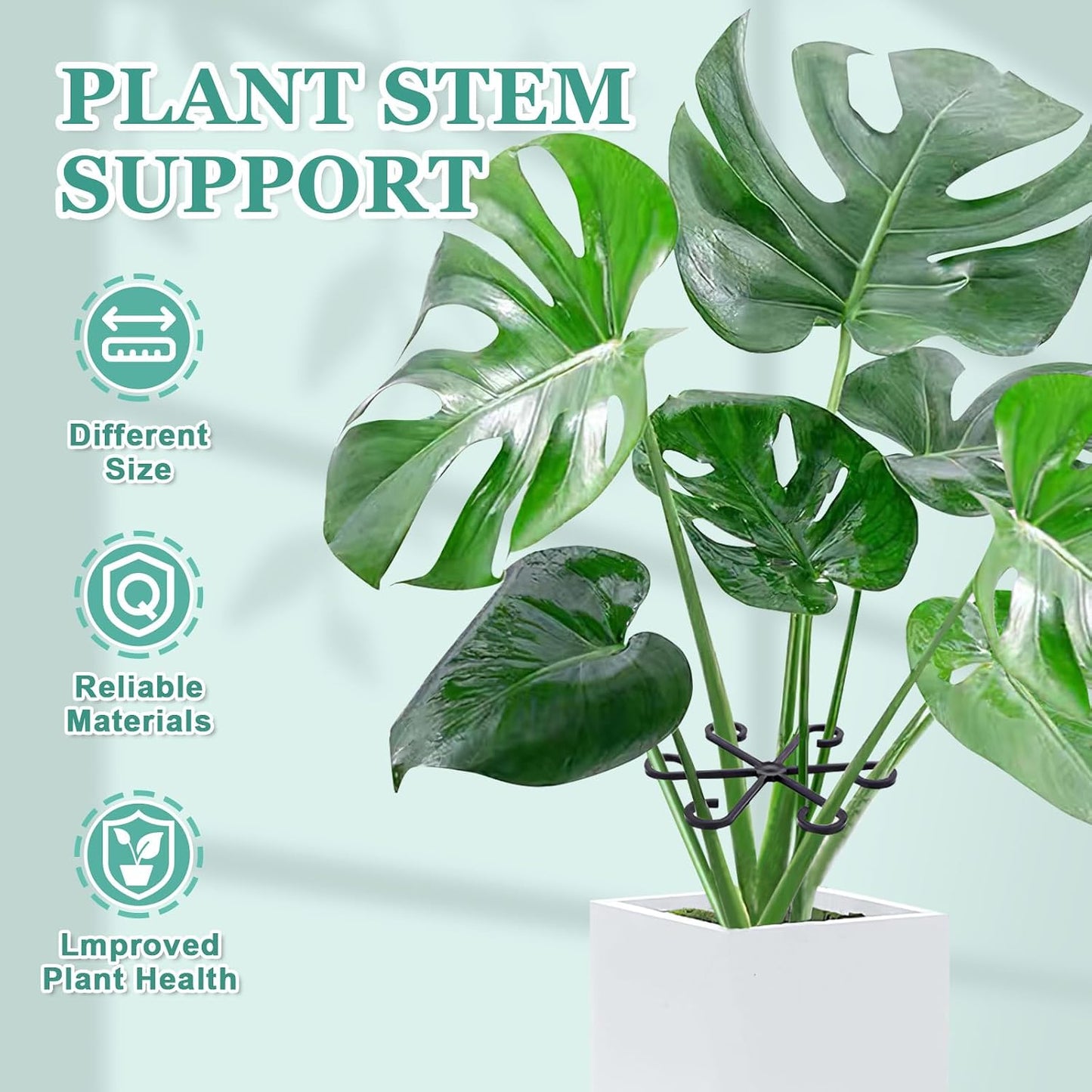 8PCS Plant Stem Support, Monstera Plant Support Clips for Indoor Plants