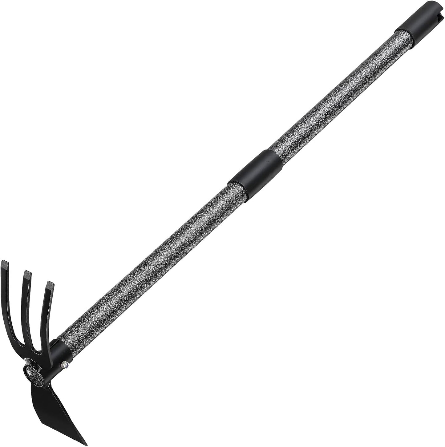 Garden Hoe Tool, 2-in-1 Heavy Duty Dual-Head Weeding Tool, 45" Adjustable Long Handle Cultivator for Weeding, Tilling, Lawn Yard Flower Bed Gardening Tool