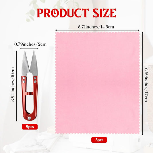9pcs U Shape Thread Cutter Sewing Scissors Thread Snips 3.9in