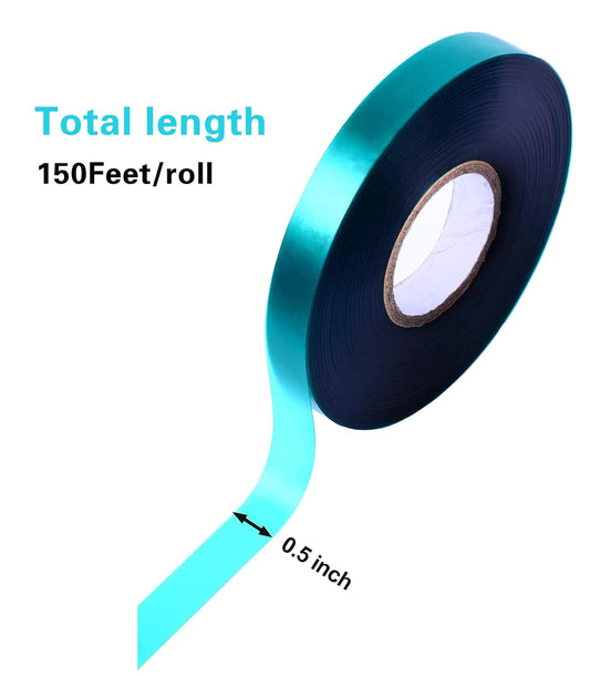 3 Rolls 150 Feet Stretch Tie Tape 0.5 Inch Garden Tie Tape Thick Plant Ribbon Garden Green Vinyl Stake for Indoor Outdoor Patio Plant Use