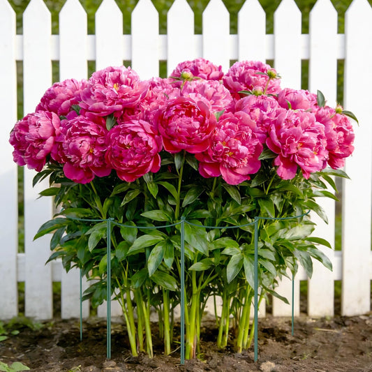 10 Pack Peony Cages and Supports, Plant Support Stakes, 24" x 10"