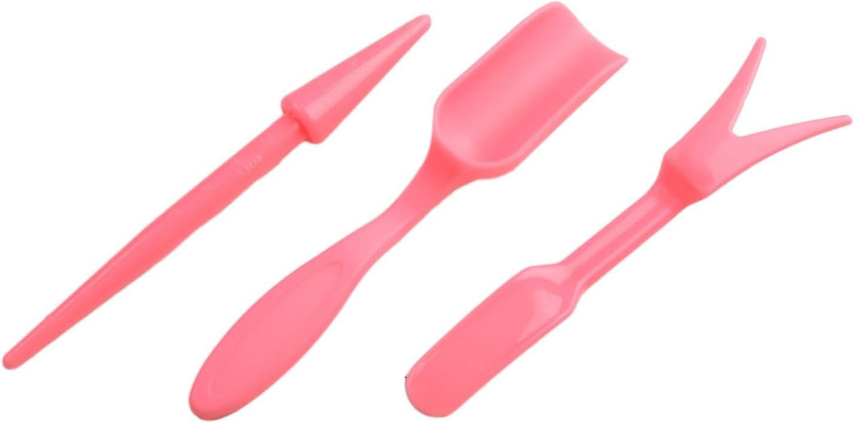 Garden Tool Set with Transplanter Scoop Bucket Shovel and Hole Punch for Succulent and Greenhouse Planting Four Piece Plastic Kit for Transplanting and Potting Tasks(Green)