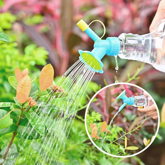 6PCS Watering Can Sprinkler Head Dual Head Bottle Cap Sprinkler Set - Plastic Watering Can Nozzle for Indoor Seedlings and Plants