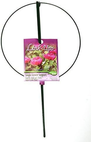 Luster Leaf # 987 18" D x 30" T Green Steel Single Ring Peony Hoop/Plant Supports - Quantity 5