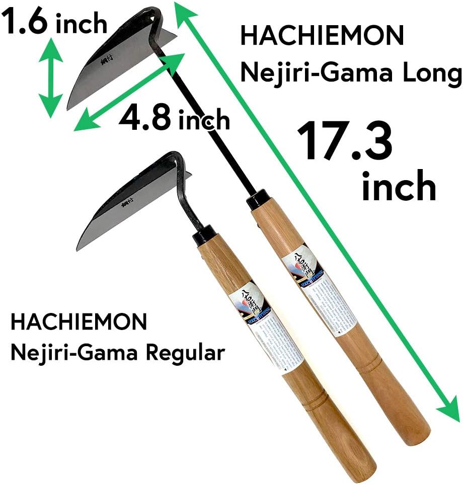 Japanese Weeding Tool Very Sharp Edge Nejiri-Gama Long Type - Made in Japan
