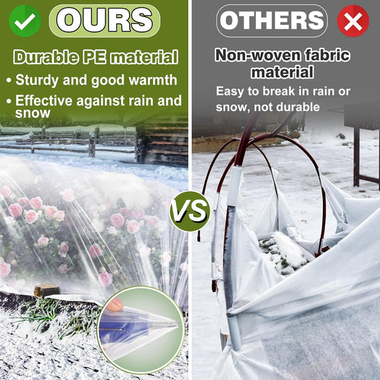 8 x 24 ft Greenhouse Cover Plastic Sheeting for Outdoor Plants