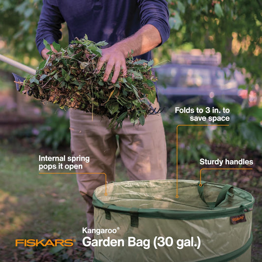 30-Gallon Kangaroo Collapsible Pop Up Garden Bag for Yard Waste