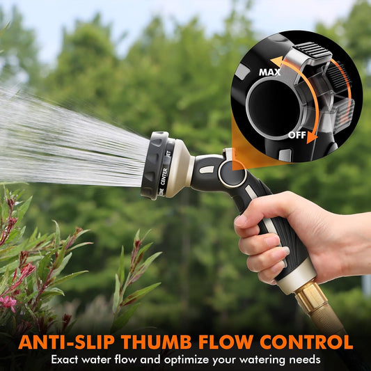 Hose Nozzle Heavy Duty, Metal Water Hose Sprayer for Garden