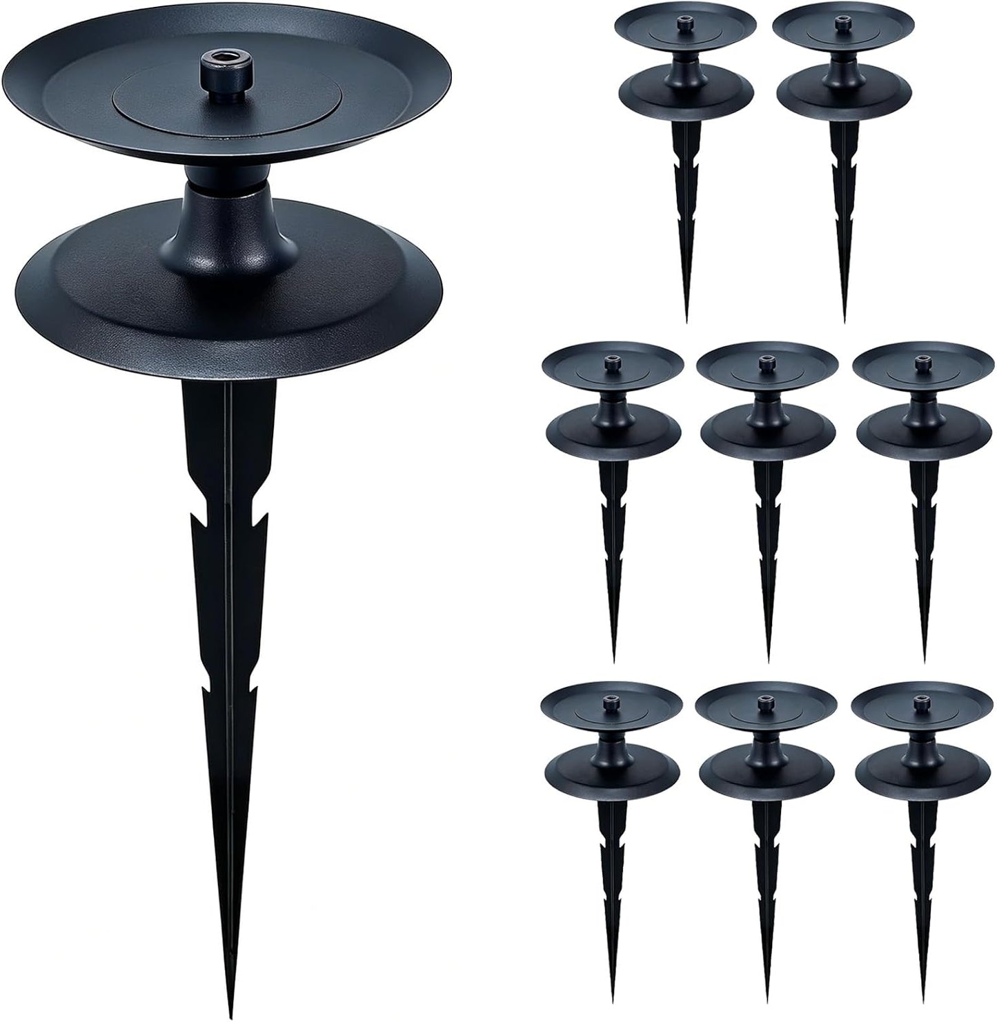 4 PCS Garden Hose Guide Spike, Hose Guides for Garden Decorative, Heavy Duty Pure Metal Hose Guards for Garden, Rustproof Coated Garden Hose Stake for Yard Lawn, Durable Hose Roller Guide