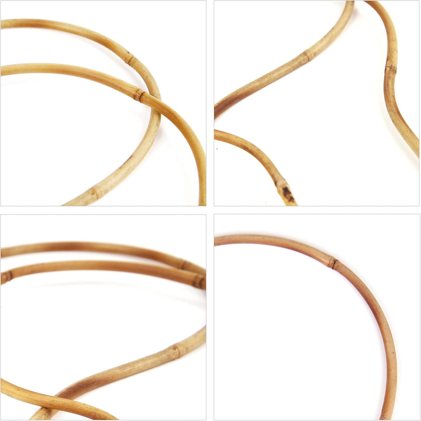 Plant Trellis Indoor, 3 Pack Bamboo Trellises, 16in Fan-Shaped Trellis for Potted Plants Climbing Plants Hoya Vine Ivy