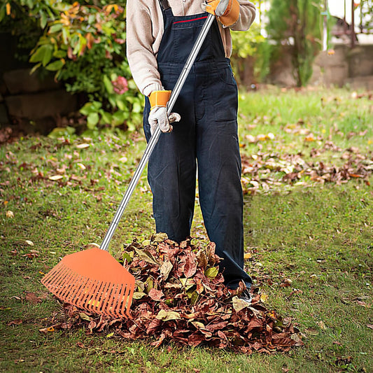 Leaf Rake with 16.5‑inch Plastic Head