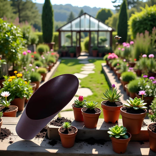 Coffee Color Bonsai Soil Scoops, Plastic Garden Soil Scoops, Potted Plant Succulent Planting Tool Gifts Garden Tool