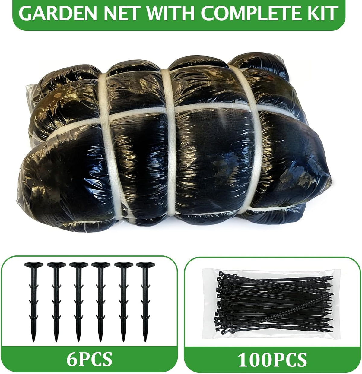 Heavy Duty Bird Netting for Chicken Coop 25x100FT, 1'' Garden Net
