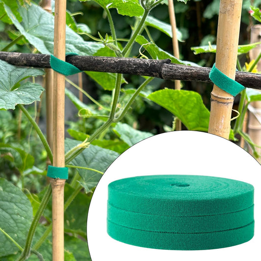 1 roll Garden Tie Green Tape Twist Ties for Plants Tomato Plant Support for Effective Growing for Climbing Plants,Reusable Adjustable Garden Plant Ties Gardening Strap