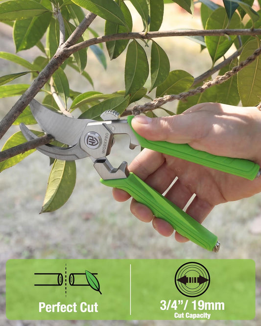 8.5" Bypass Pruning Shears, Professional Forged Garden Shears