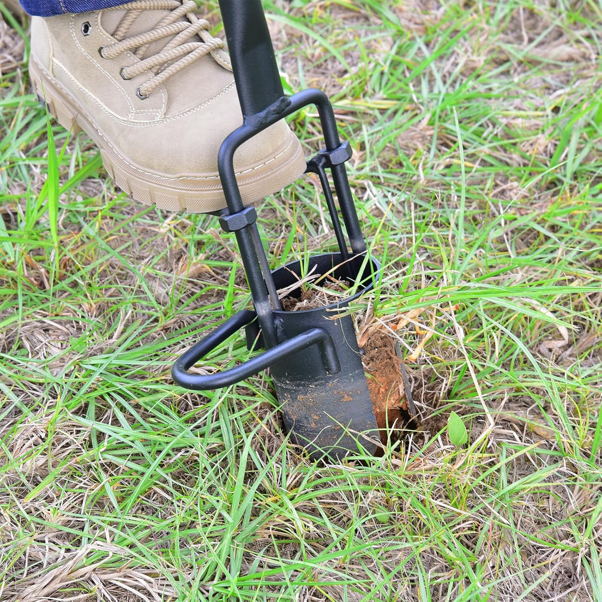Sod Plugger, Bulb Planter Grass Plug Tool for Digging Holes