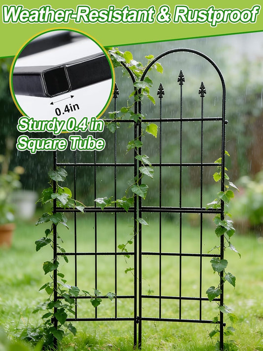 2 Pack Garden Trellis for Climbing Plants Outdoor, 16'' W x 59" H