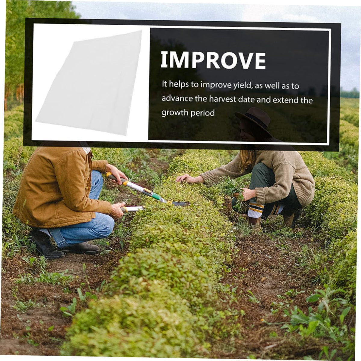 Reusable Floating Row Cover Plant Frost Cover for Winter Raised Garden Bed Plant Protection