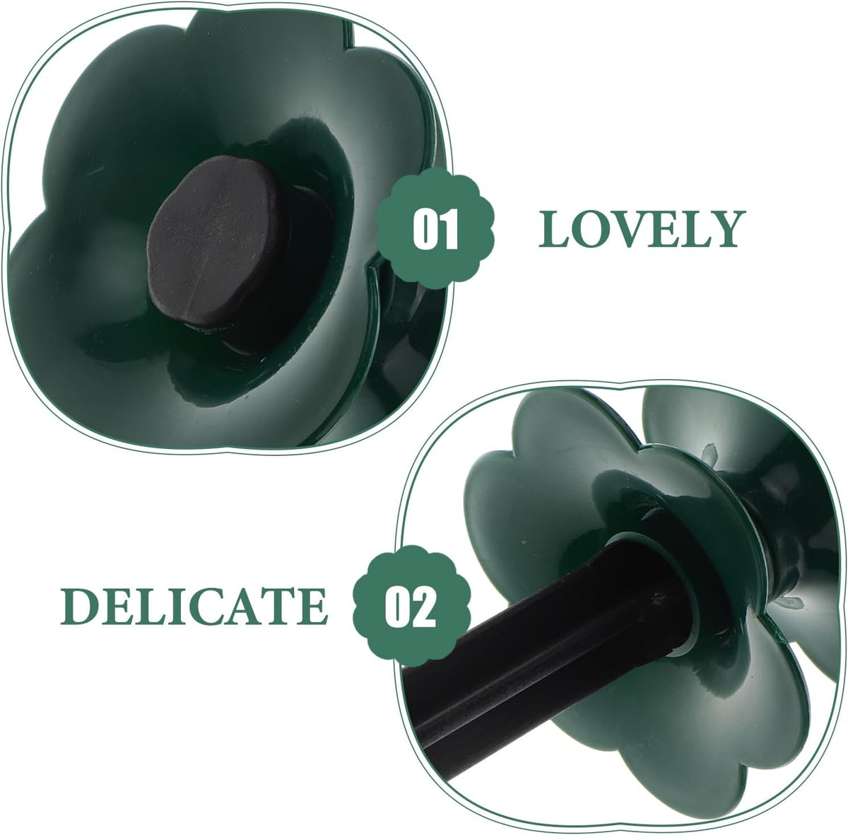 3pcs Garden Hose Guide Spikes Heavy Duty Zinc Coated Rustproof Stakes Sturdy Tops Plant Keeps Garden Hose Beds