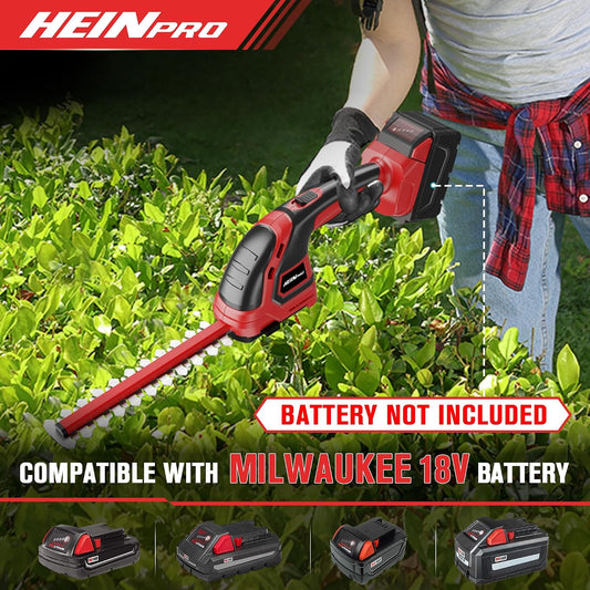 Cordless Hedge Trimmer Compatible with Milwaukee M18 Battery