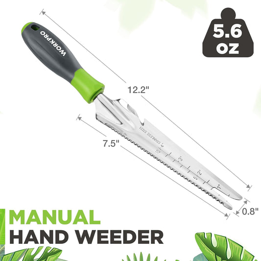 5-in-1 Hand Weeder Puller, Stainless Steel Garden Trowel
