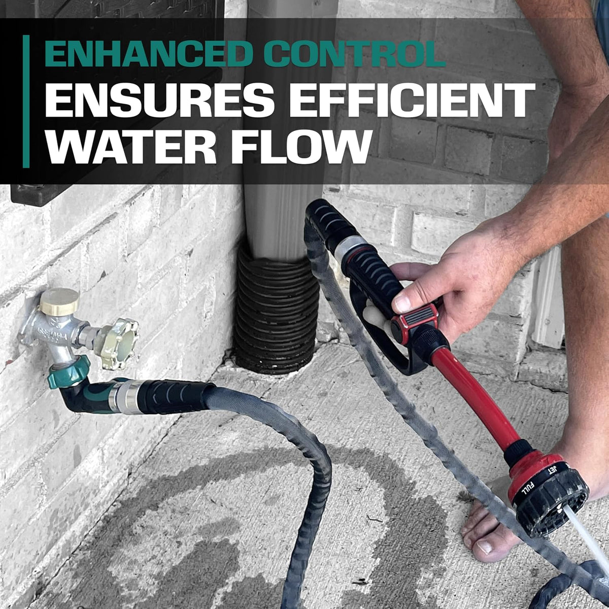 45 Metal Hose Elbow, Heavy Duty Hose Adapter and Angle Connector with Water Shut Off Valve