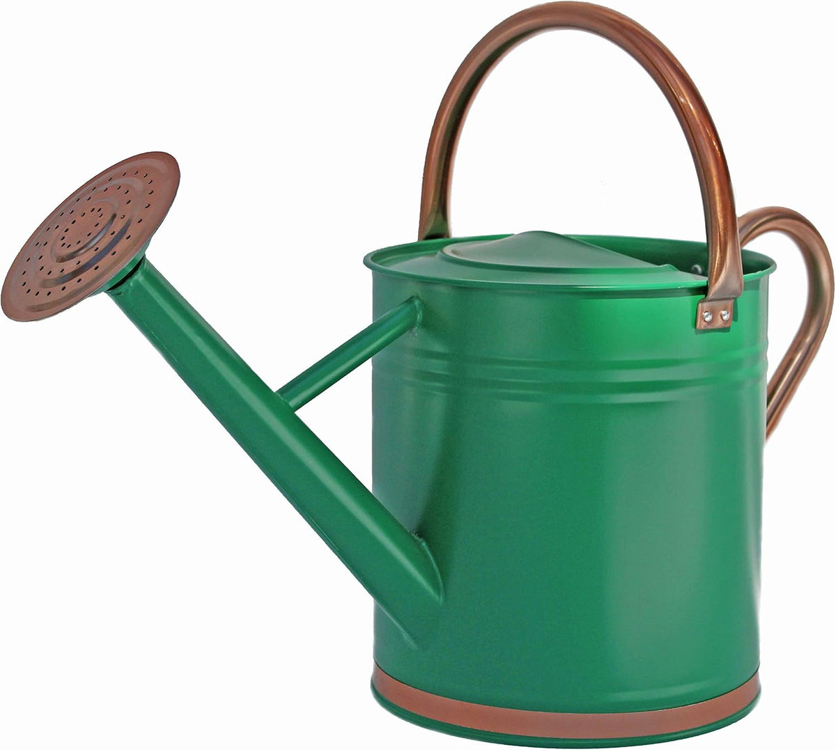 (W3003CP-HG-6) Metal Watering Can - Modern Indoor & Outdoor Watering Pot with Handles for Flowers/Plants (3.5 Liter, Copper)