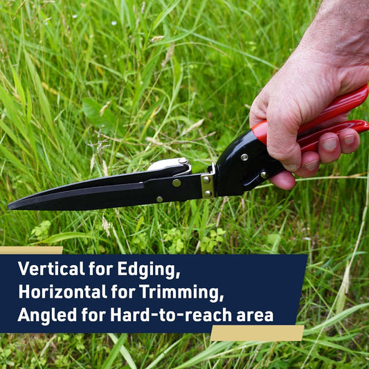 Grass Shears - Garden Clippers with Rotating Handle