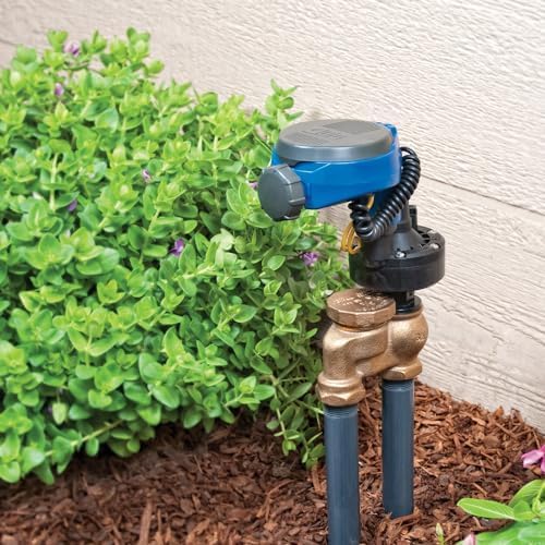 DIG RBC MVA Battery-Powered Digital Irrigation Timer with ¾” Actuator to Retrofit & Automate Manual Brass Anti-Siphon Valve - for Sprinkler, Drip Systems