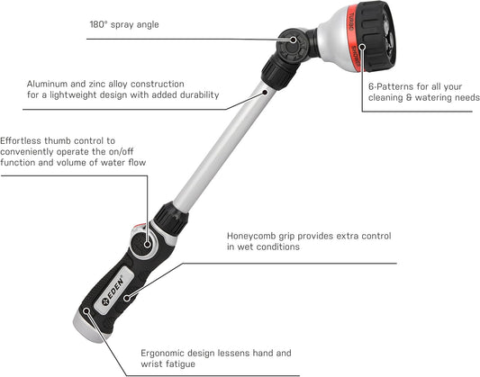 94620 Pro 6-Pattern 18" Turbo Watering Wand