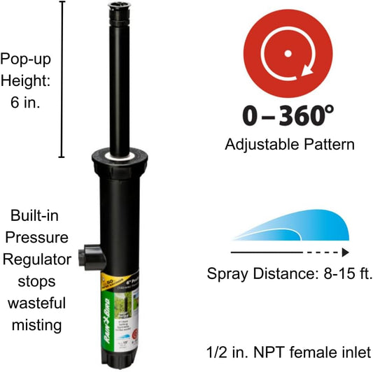 1806APPRS PRS Professional Pop-Up, Full Circle, 8-15 Feet, 6"