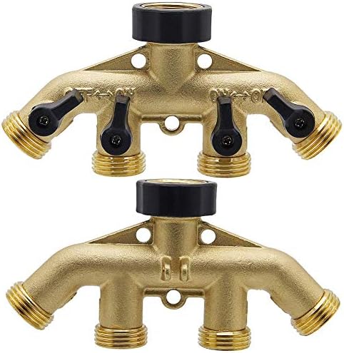 2 Way Garden Hose Splitter 3/4" GHT