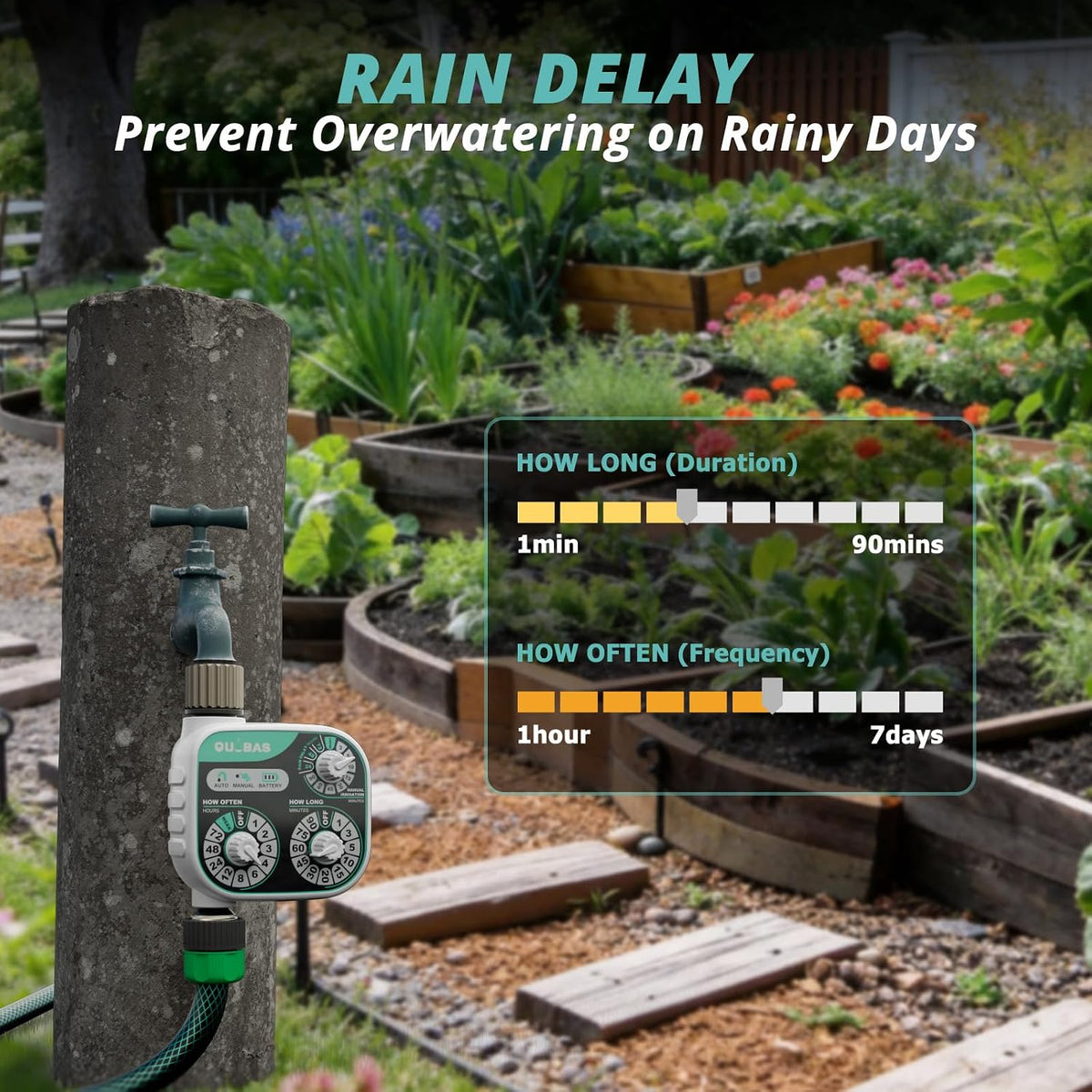Mechanical Dial Hose Timer, Waterproof Sprinkler Timer