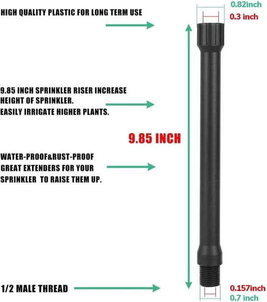 6Pcs 1/2 Inch Male to Female Sprinkler Extensions