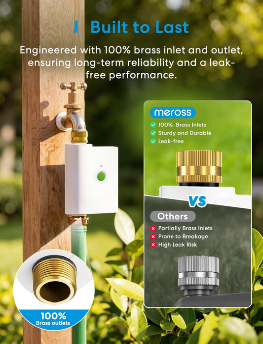 WiFi Water Timer for Garden Hose, Rain Skip, Hub Included, IP65