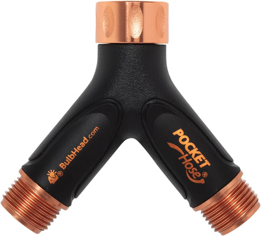 Copper Bullet 2-Way Splitter, Leak-Proof, Independent Valves