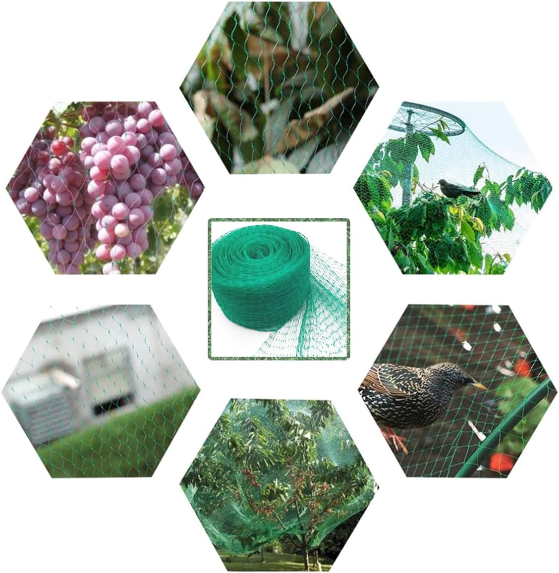 Bird Netting for Garden, 13x20Ft Garden Netting,Fruit Tree Netting Doesn't Tangle and Reusable Bird Mesh Protect Fruit Vegetables Plants from Birds Deer