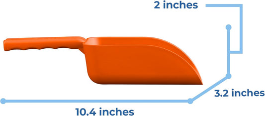 Vikan 63007 Color-Coded Plastic Hand Scoop - BPA-Free Food-Safe Kitchen Utensils, Restaurant and Food Service Supplies, 16 oz, Orange