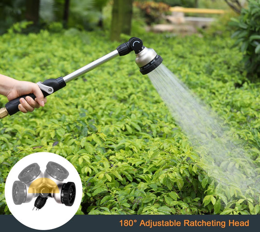 Watering Wand for Garden, 16 Inch, 9 Patterns, 180° Swivel