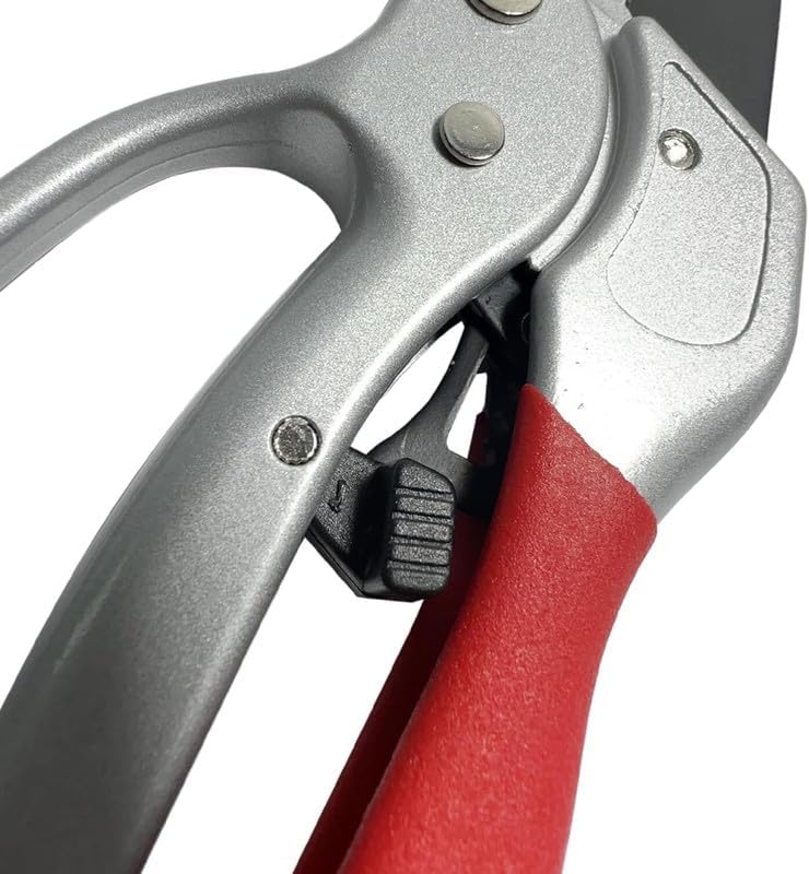 Ratchet Anvil Pruning Shears, Heavy Duty Carbon Steel Hand Pruners for Tree Trimming & Gardening
