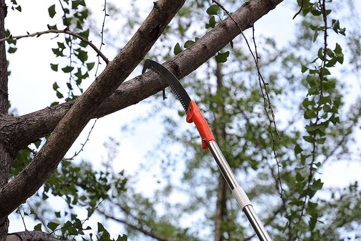 Pole Saw for Tree Trimming, Long Tree Trimmer Pole Saw 10FT, Manual Pole Cutter for Yard Garden and Patios Trees Branches Cutting