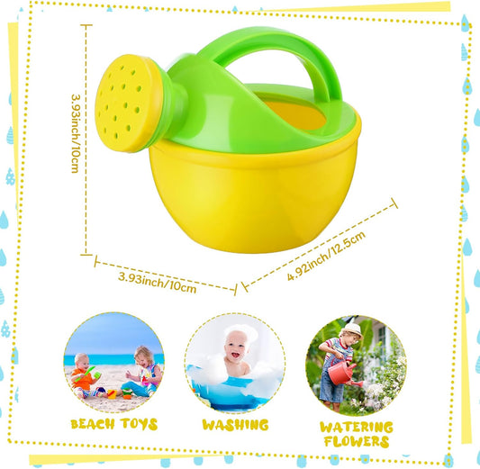 12 Pcs Mini Plastic Watering Cans with Handle,Vivid Style