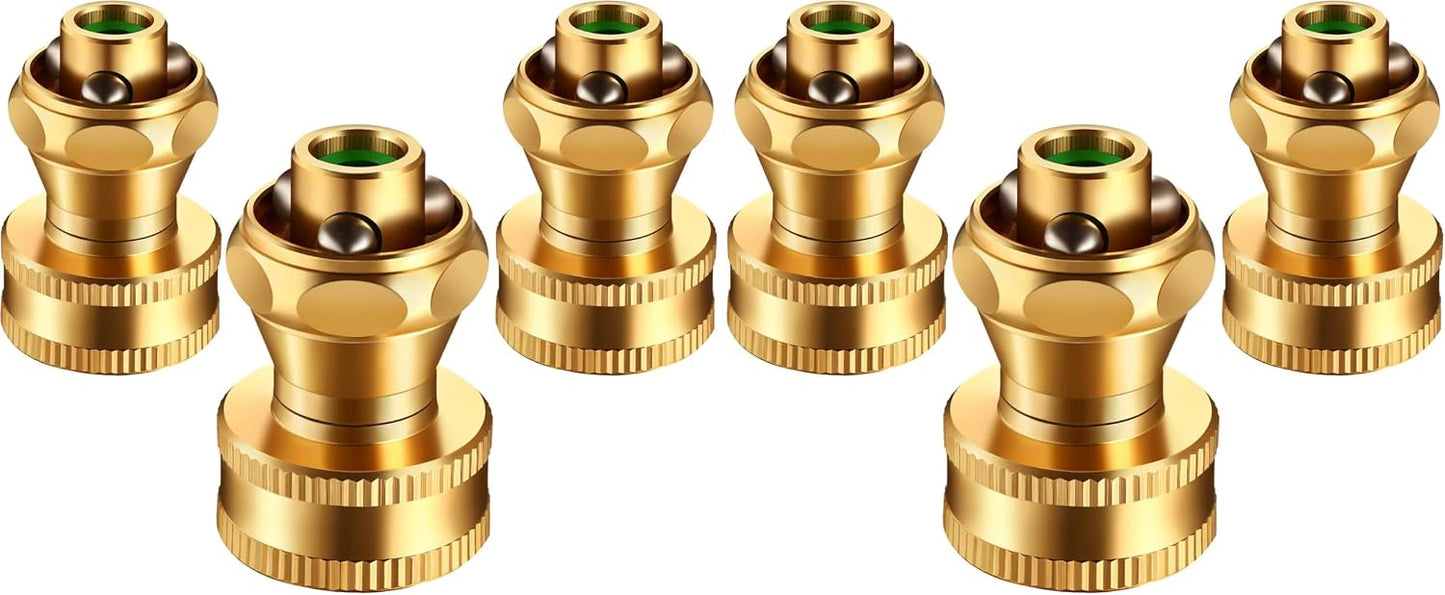 3 Pack Big Shot Brass Hose Nozzle Adjustable Twist,3/4 Inch