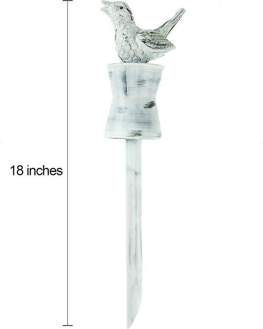 Heavy Duty Decorative Hose Guide - White Sparrow, 1 Pack